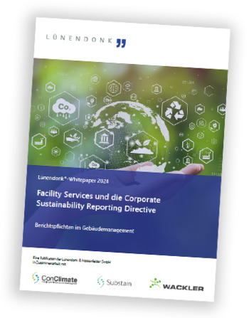 Cover Whitepaper Facility Services und die Corporate Sustainability Reporting Directive